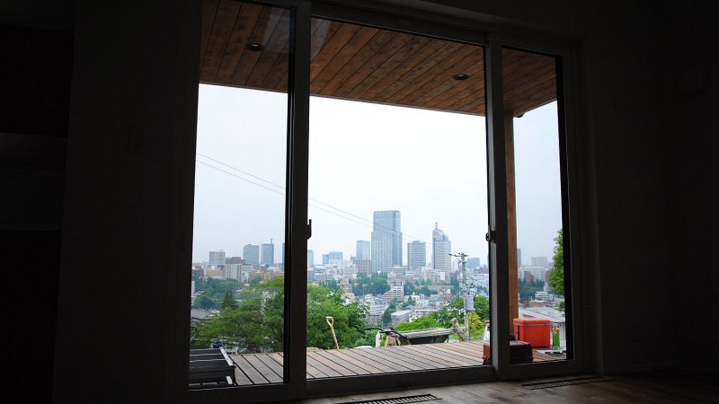 [家づくりblog]仙台の街が見える家　クリーニングと外構工事