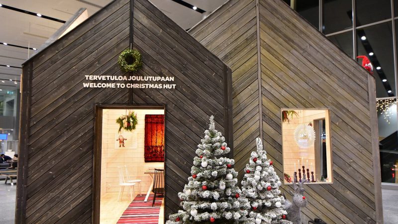 [北欧のくらし] ヘルシンキ国際空港のクリスマスハウス