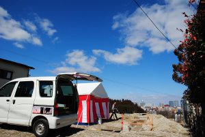 [家づくりblog]仙台の街が見える家　地鎮祭