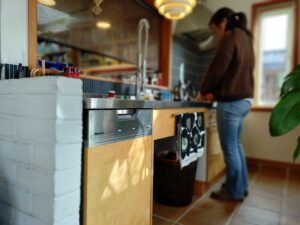 “２つの関係” 　キッチンの高さと身長の関係